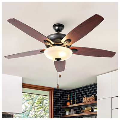 Lark Manor Dual Mount Ceiling Fan With LED Light